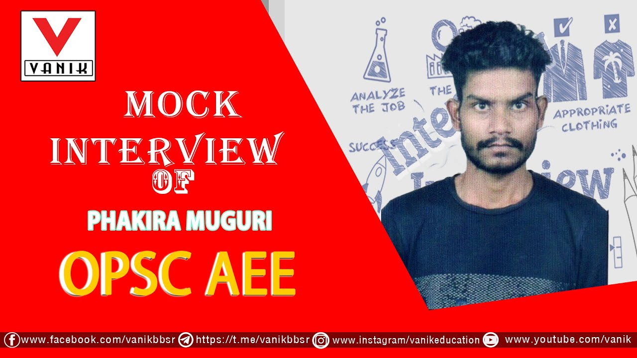 OPSC AEE Civil Rank 32 | Phakira Muguri | Assistant Executive Engineer Mock Interview