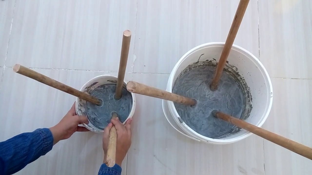 اصنعي طاولة بنفسك بالاسمنت/ترابيزة ب 10 جنية/ concrete table