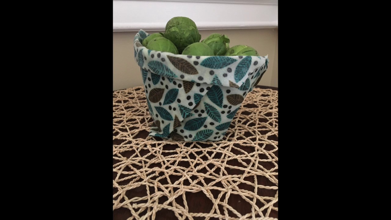 Wrapigami:  Beeswax Wrap Snack Cup