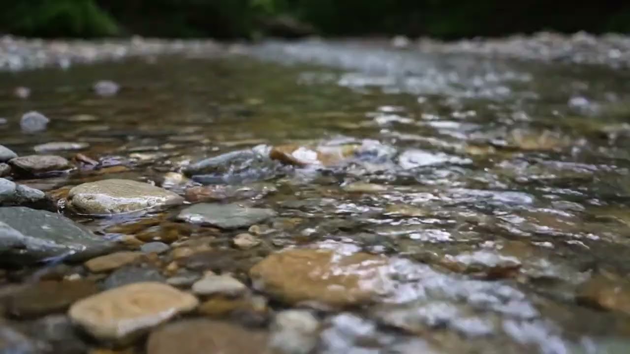 Flowing Water Sounds for Deep Sleep — Peaceful Ambient Music, Stress Relief & Meditation