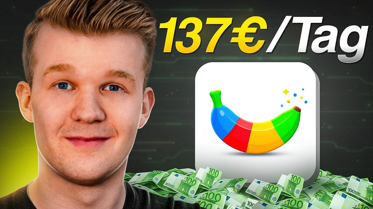 🍌 So Verdienst Du 100€/Tag mit NanoBanana KI von Google (100% Kostenlos)