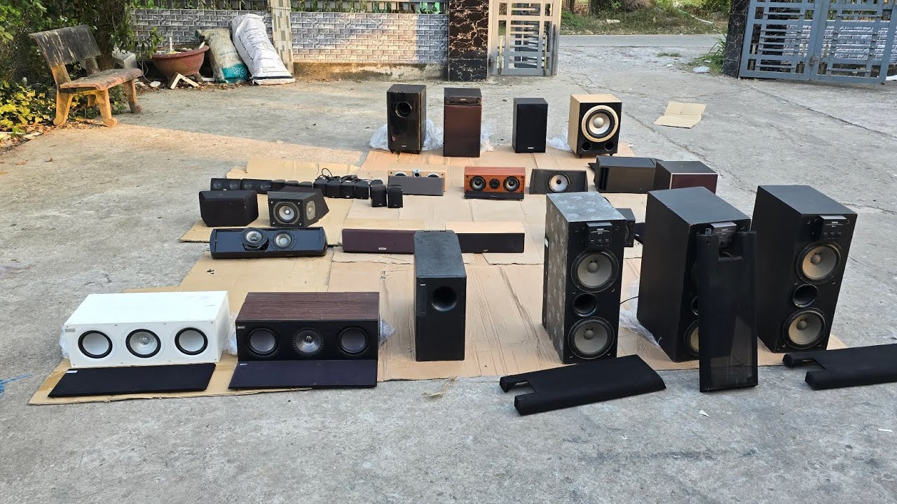 Sub điện Yamaha bãi nhật. Center tannoy đồng trục. Loa con bãi âu. Sub điện bose 1tr4. 0966.812.781 