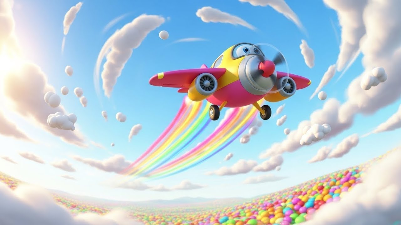 Маленький самолётик пролетает над Страной Цветов 🛩️🌸✨ | Мультфильм для детей и весёлые приключения