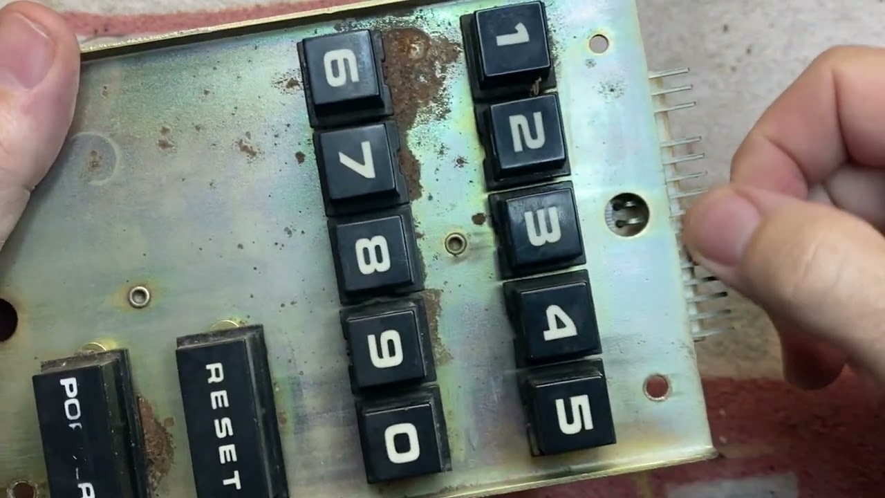 Rowe R -86 Jukebox Repair of Keypad Solder Joints