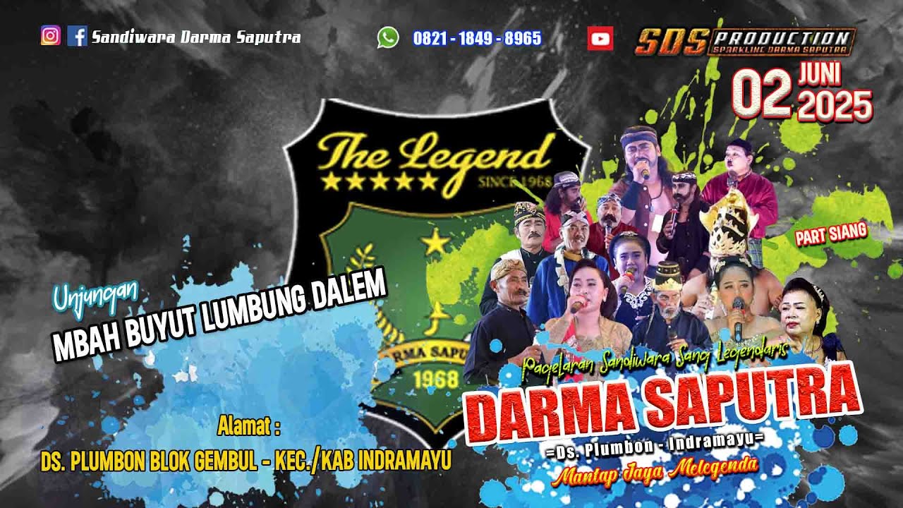 LIVE  SIANG ❤SANDIWARA SANG LEGENDARIS DARMA SAPUTRA