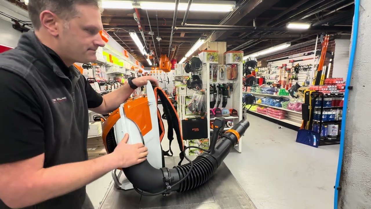 @stihlusa BRA 600 battery powered back pack leaf blower 