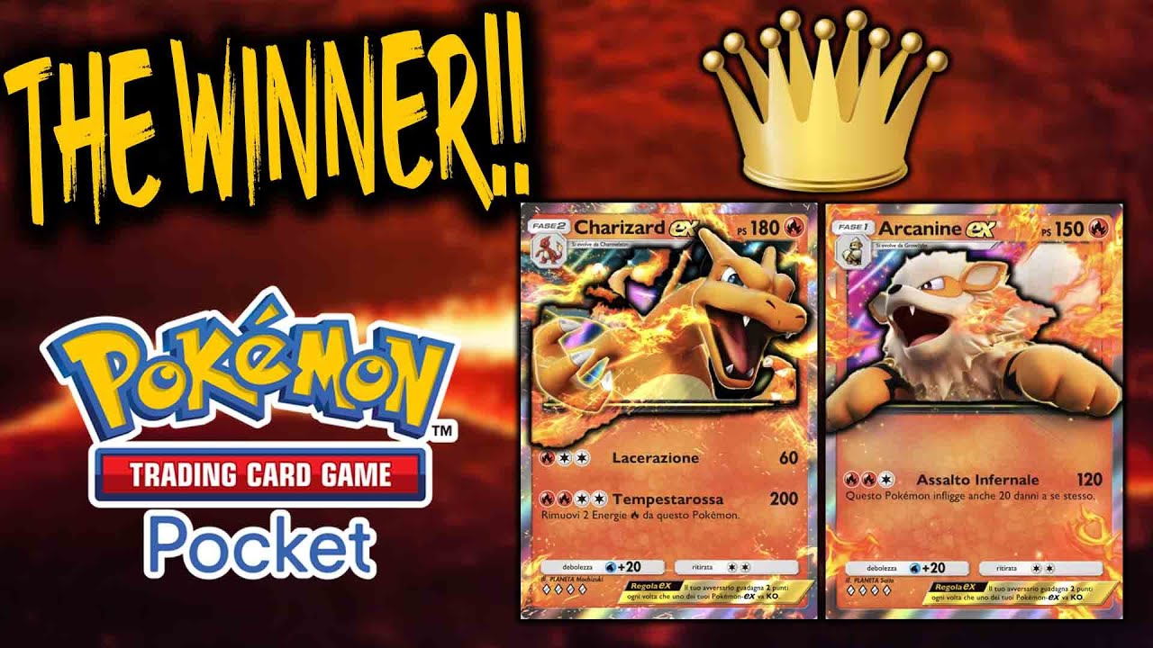 IL DECK VINCITORE DEL GIRONE!10-0!CHARIZARD EX+ARCANINE EX!Pokémon [TCGP] Trading Card Games Pocket