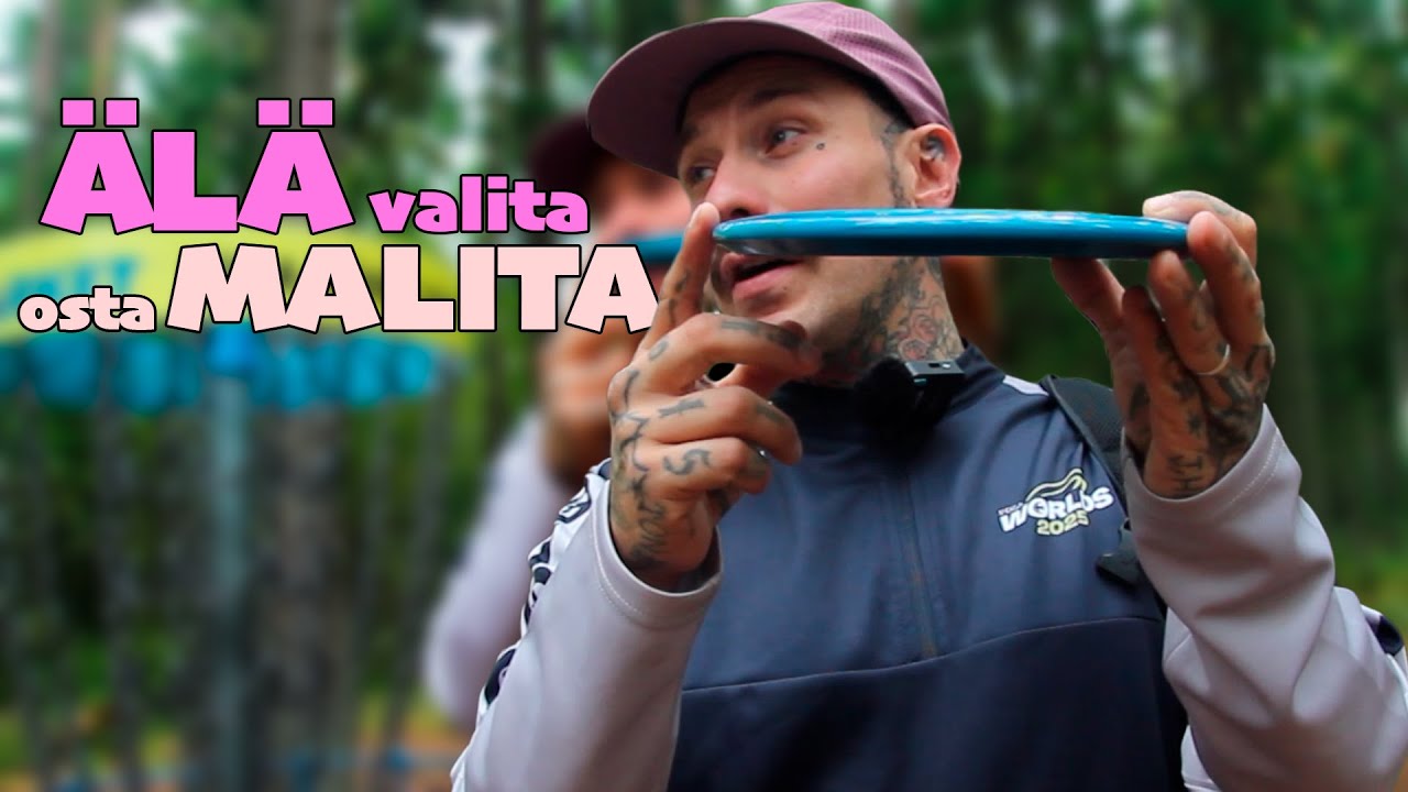 Kiekon nimeen ilmestynyt TYPO I Discraft Testilento Malita