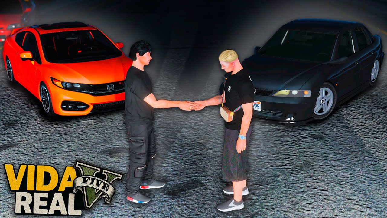 GTA V - VIDA REAL | MINHA PRIMEIRA CORRIDA VALENDO DINHEIRO . #56