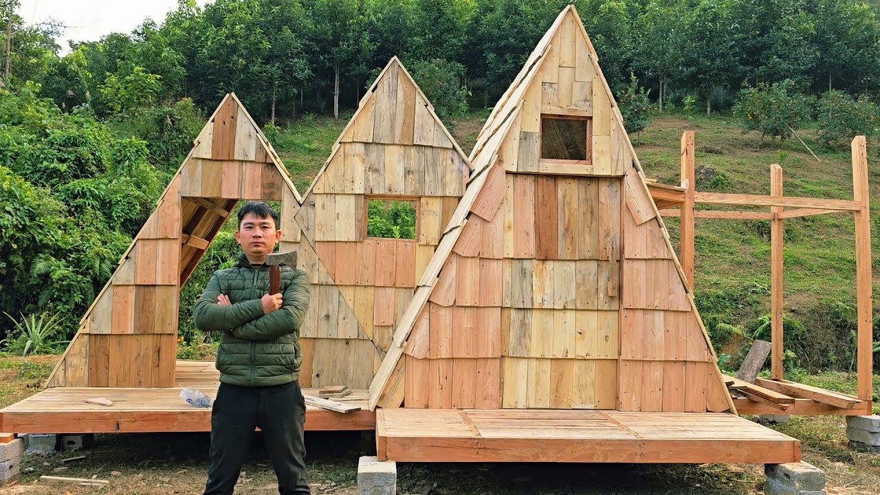 The Man Off Grid Cabin Build A Frame | Installating The Windows Changed Everything!