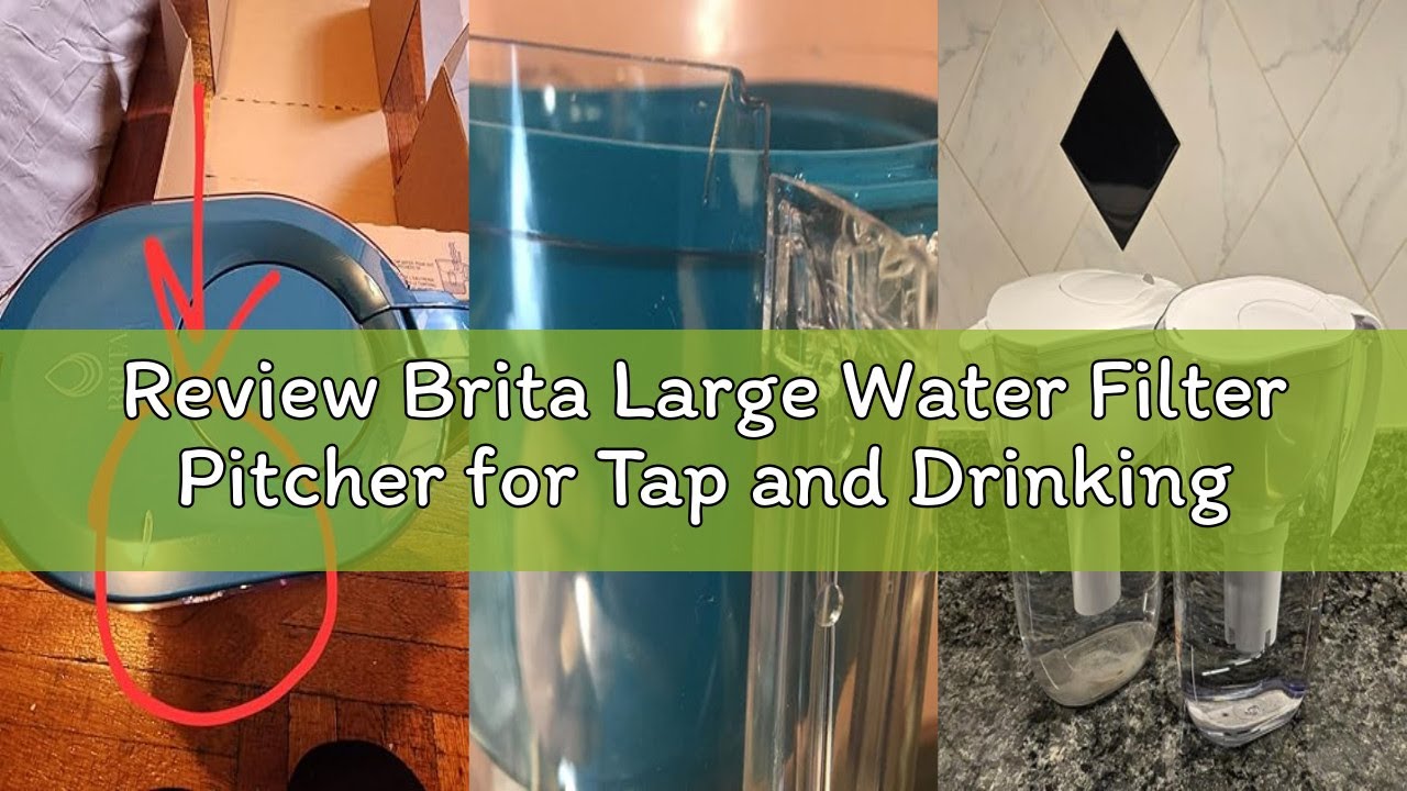 Review Brita Large Water Filter Pitcher for Tap and Drinking Water with SmartLight Change Indicator,
