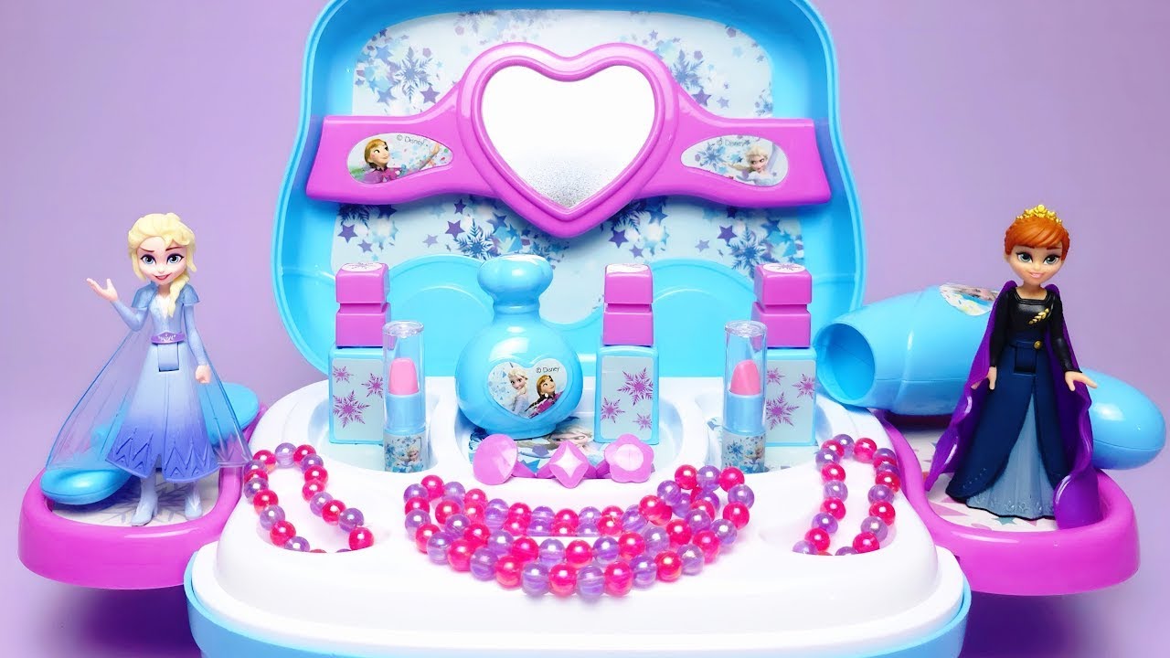 Disney FROZEN Princess Elsa and Anna Beauty Set Satisfying with Unboxing Compilation Toys ASMR