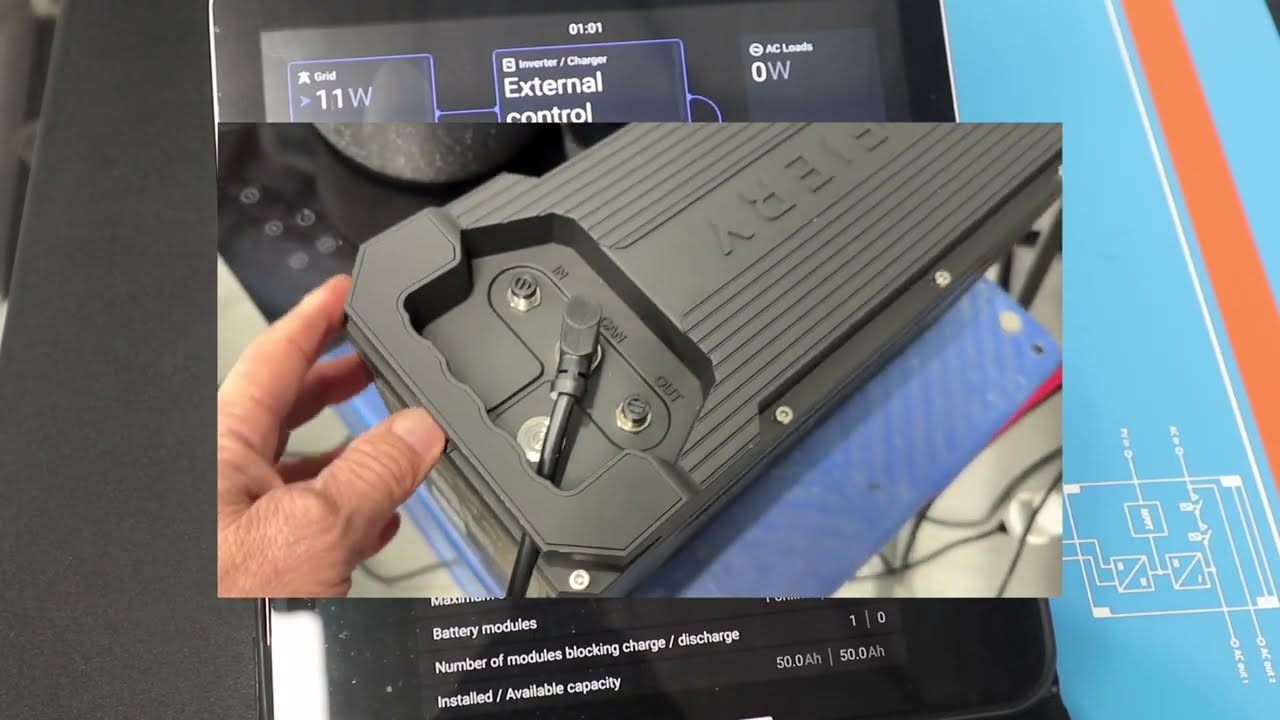 Test of 48V Safiery Solid State Lithium Battery Discharging at 5,000W continuous (2C)