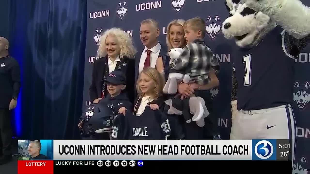 UConn welcomes new football head coach Jason Candle