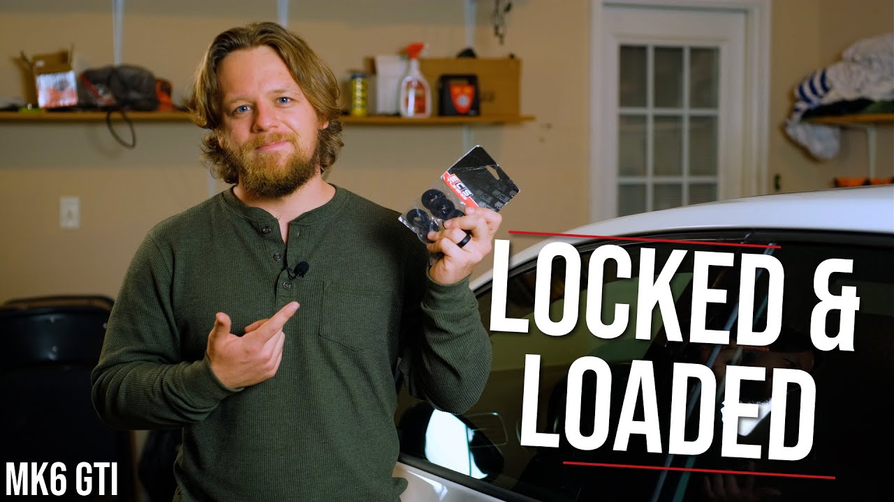 Установка комплекта фиксаторов переднего и заднего подрамника ECS Tuning | MK6 GTI