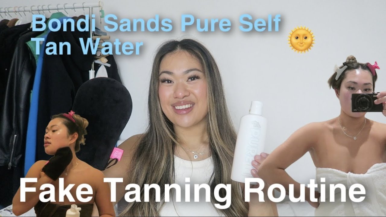 My Self Tanning Routine Using Bondi Sands Pure Self Tan Foaming Water Dark | South East Asian Skin