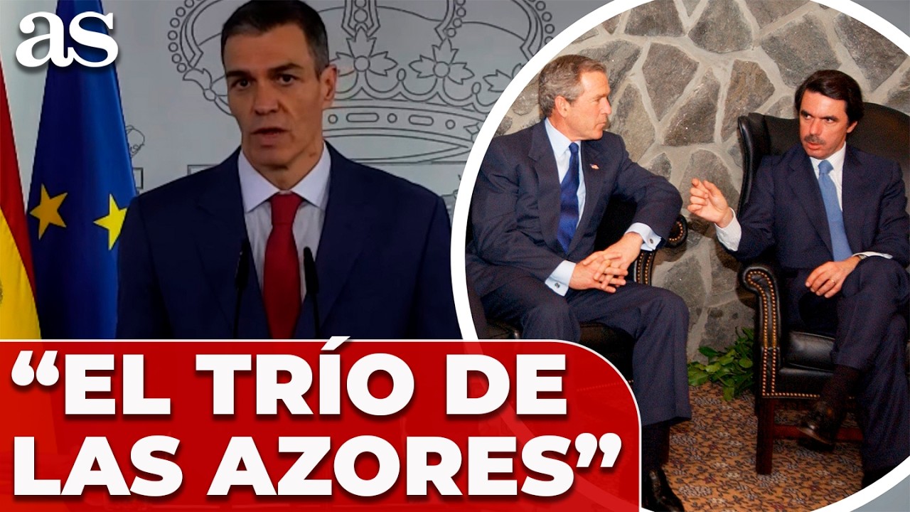 La MOFA de PEDRO SÁNCHEZ a AZNAR a cuenta de la GUERRA DE IRAK