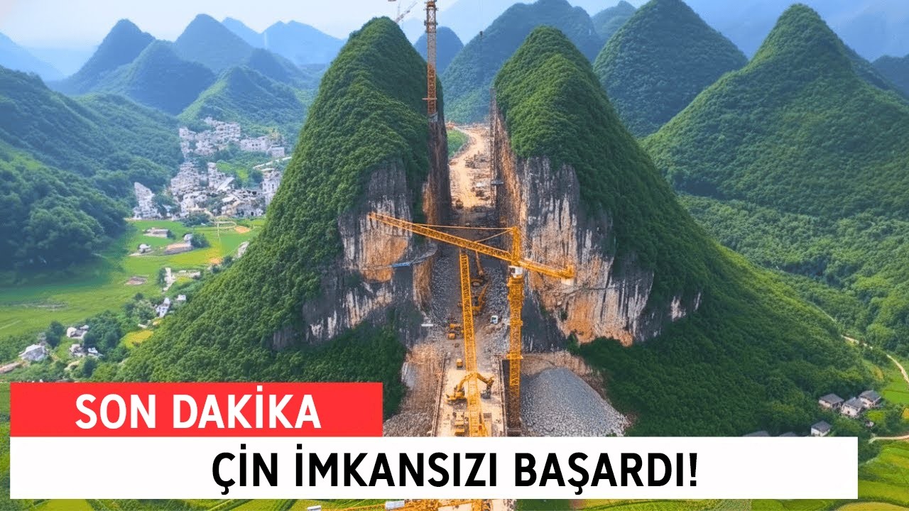 Çin, Efsanevi Bir Proje İçin Bir Dağı İkiye Yarıyor... İnanılması Zor Bir Şey!