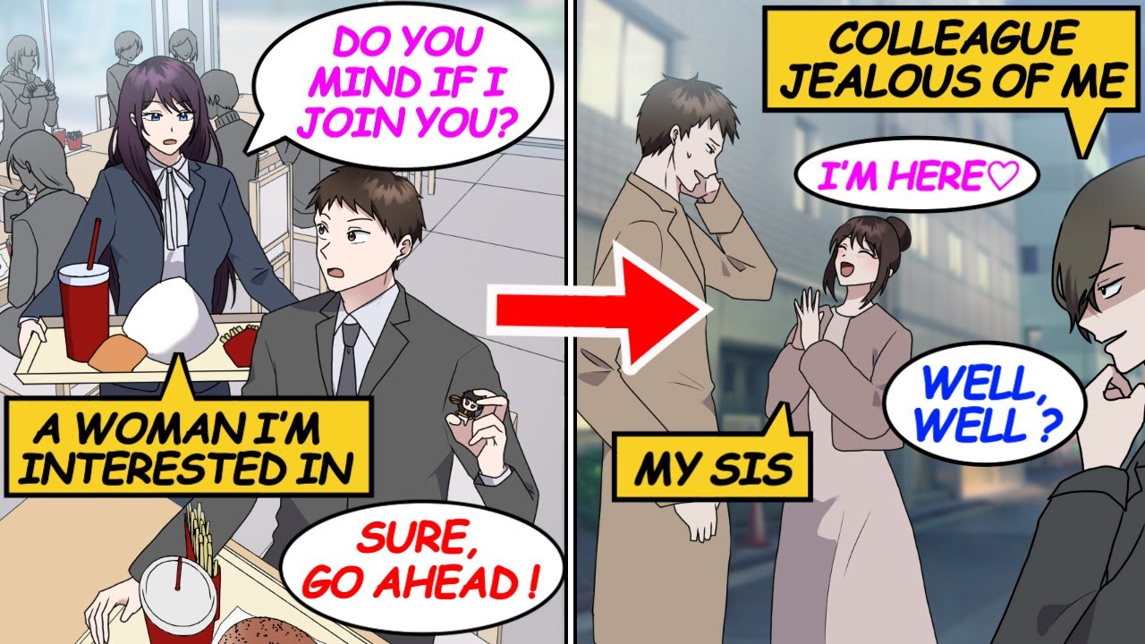 A male colleague is jealous of me being close to a beauty. He mistakenly thinks I have a gf..[Manga]