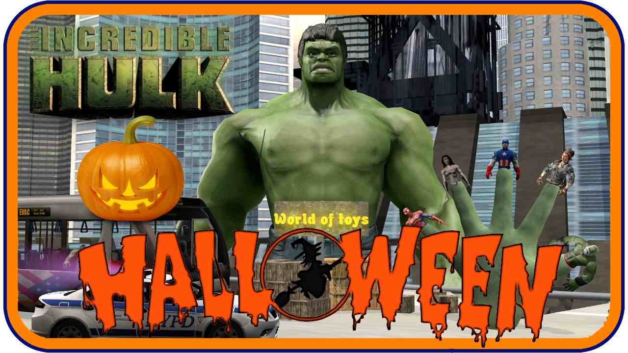 Halloween Hulk Cartoon Finger Family Nursery Rhymes with Superheroes daddy finger song
