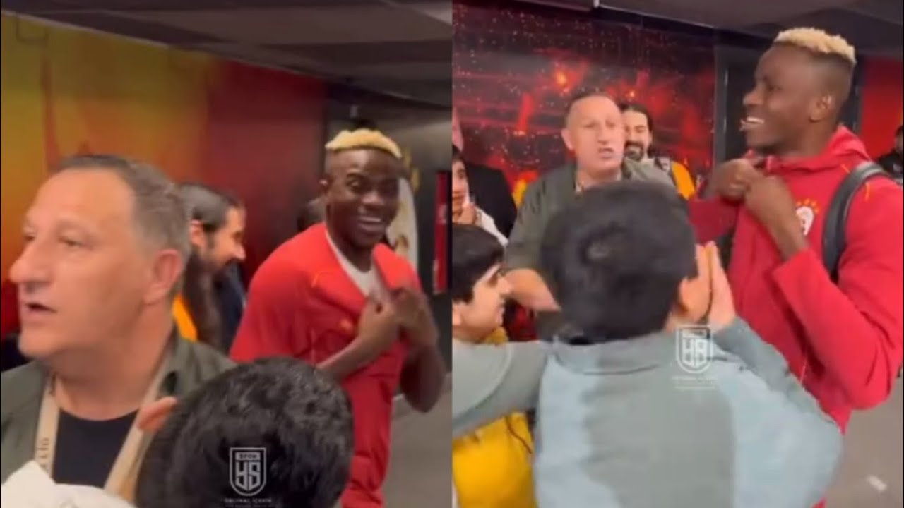 The Emotional moments When  Victor Osimhen gave out his  football jacket to Young Kids in Turkey
