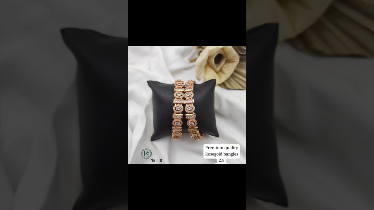 Elegant Rose Gold Bangles ✨ Modern Classic🎊 