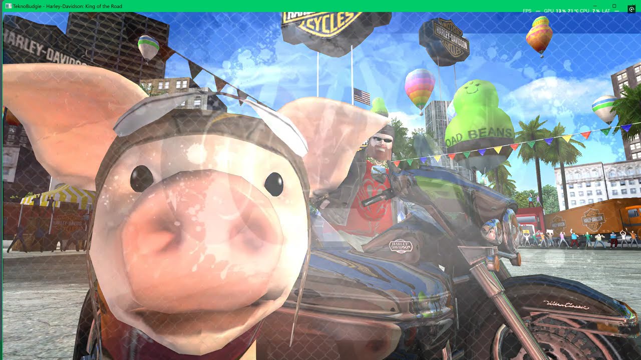 PC ARCADE =  HARLEY DAVIDSON KING OF THE ROAD -  SEGA LINDBERGH - STORY MODE DYNAWYLDE GLIDE HOG 4K