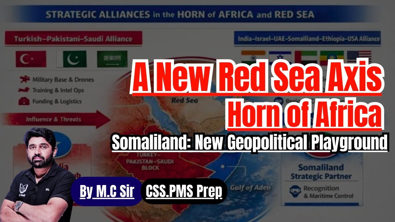 New Red Sea Axis Explained | Horn of Africa Crisis | Global Rivalries in the Red Sea | CSS/PMS Exams
