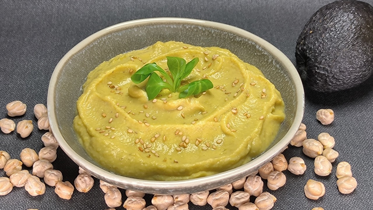 ✅¡Hummus de Garbanzos y Aguacate! El Hummus más Completo, Delicioso y Saludable 💚