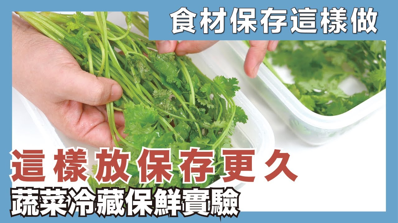 蔬菜保鮮實驗全紀錄！香菜、九層塔加水能保鮮？保鮮盒的保鮮力真的比較好嗎？芹菜、蔥可以用寶特瓶保存？ 蔬菜保鮮實驗7天完整記錄，到底怎麼做能保鮮，來看我們的實驗吧 ｜食材保存這樣做｜蛙家