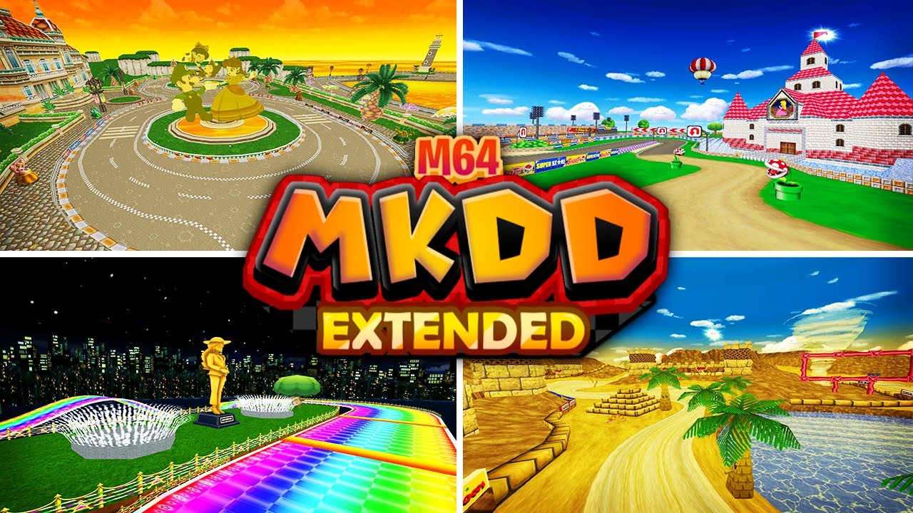 M64 MKDD Extended v2 - The BIGGEST Double Dash ModPack! (32 NEW Custom Tracks)