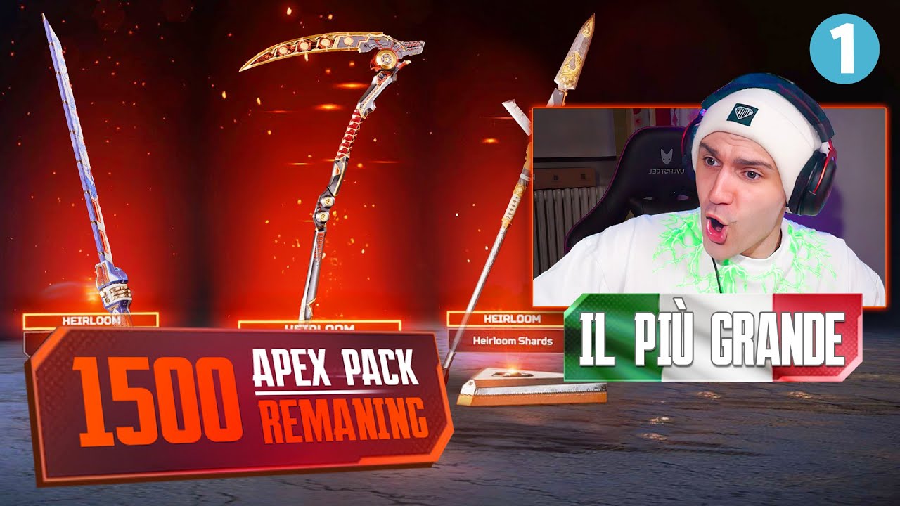 Il Più Grande PACK OPENING ITALIANO!! 1500 PACCHETTI su Apex Legends [PARTE 1/5]