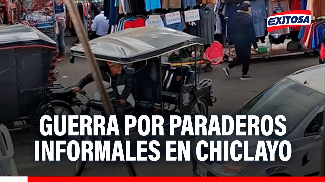 🔴🔵 Caos en Chiclayo por paraderos informales: Transportistas exigen mayor fiscalización