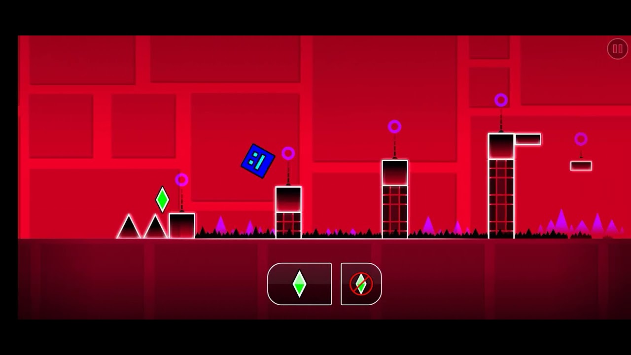 The game of geometry dash I play first time what this is so hard