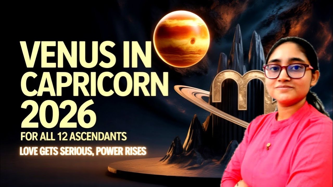 Venus Transit in Capricorn 2026 | For All 12 ASCENDANTS | 13th Jan - 6th Feb 2026