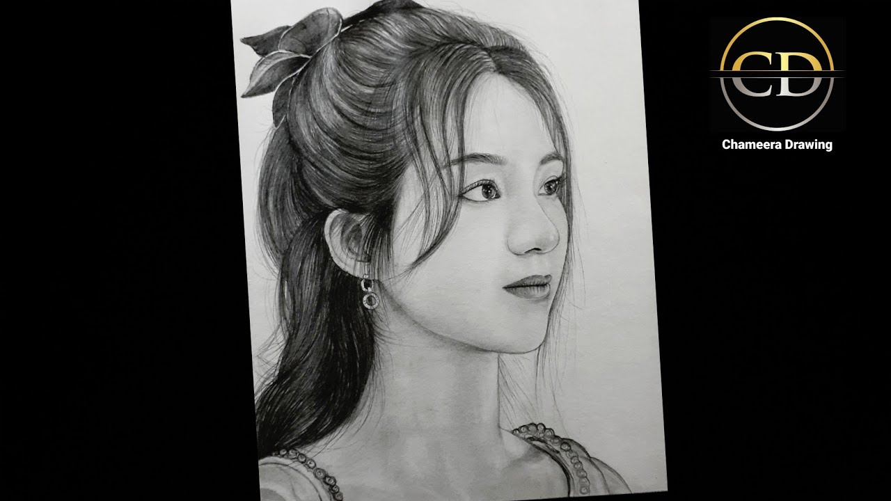 How to draw a Girl face 