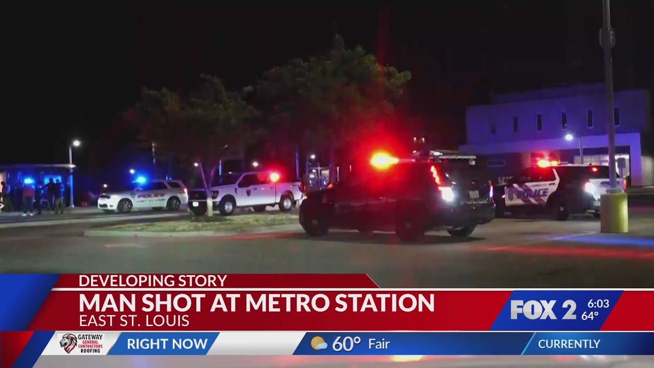 Man shot at Metro Transit Station in East St. Louis