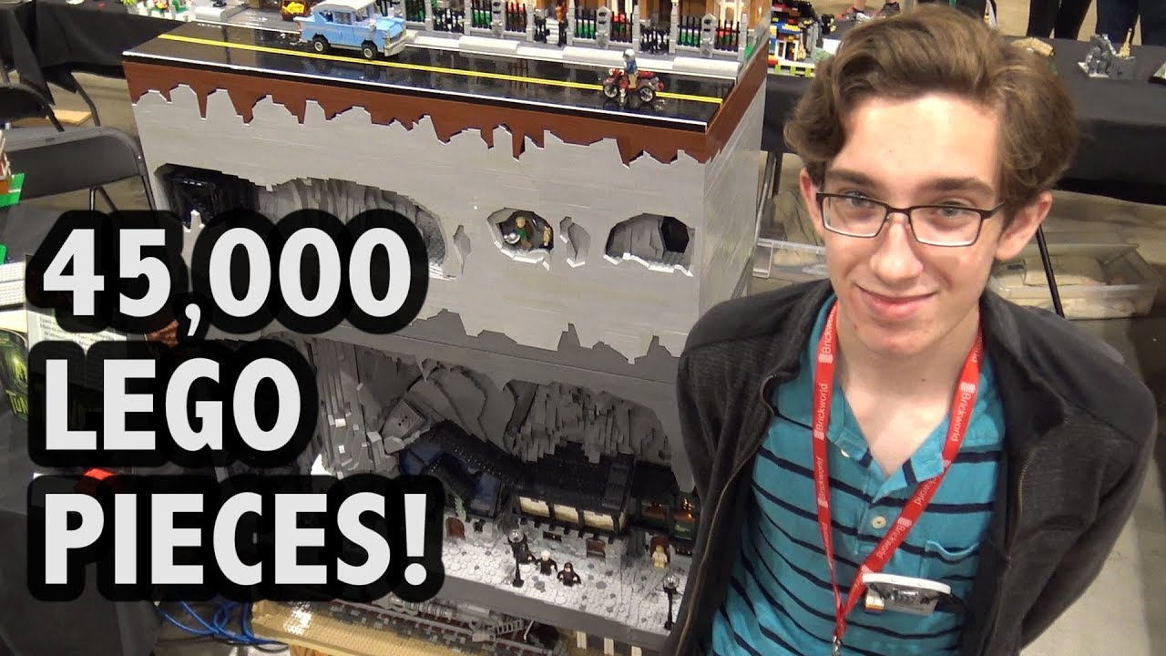 Giant LEGO 'Tunnels' Book Creation | Brickworld Chicago 2017