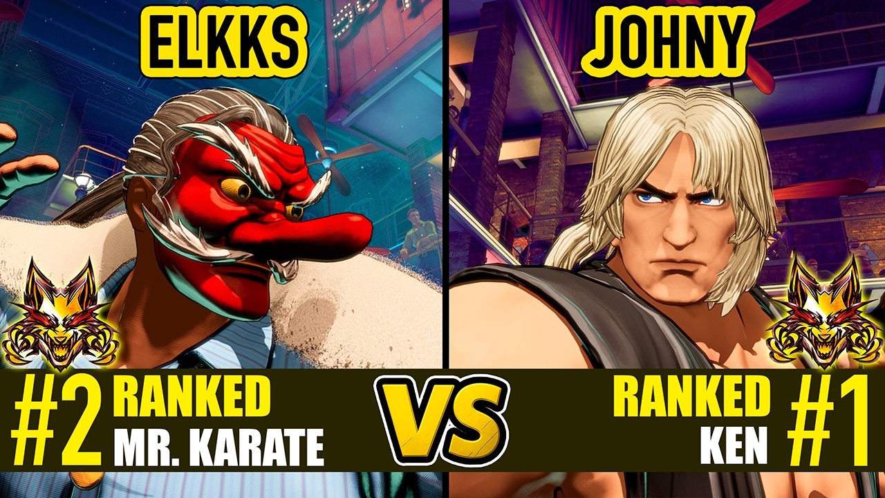 FF COTW ▰ ELKKS (#2 Ranked Mr. Karate) vs JOHNY (#1 Ranked Ken) ▰ High Level Gameplay