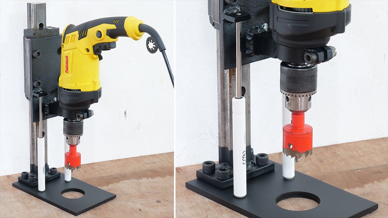 How To Make A Drill Press | Homemade Drill Guide | Homemade Drill Stand | DIY