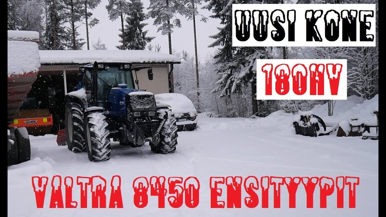 Uutta kalustoa! VALTRA 8450 Hitech! - Koeajo!