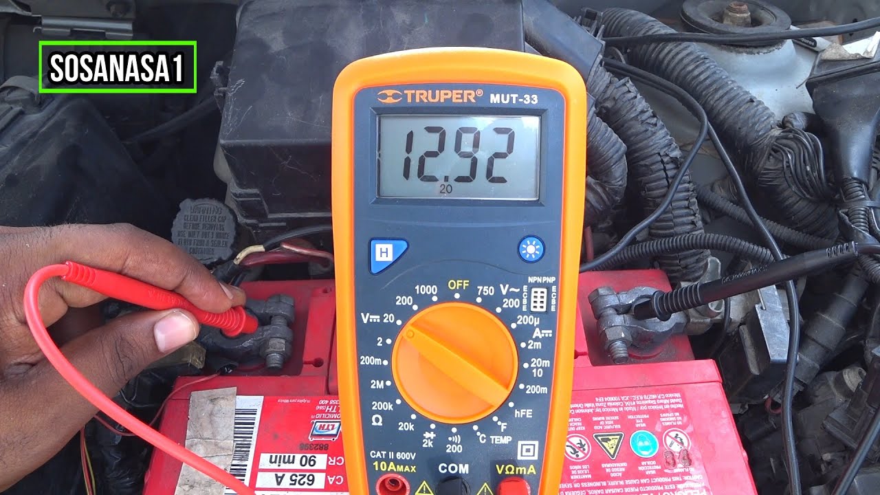 How to Test a Car Battery with a Multimeter (model 33)