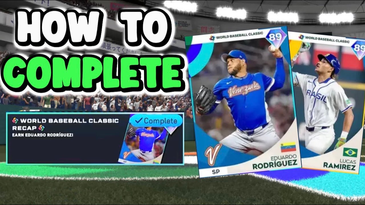 Как завершить программу обзора Мировой бейсбольной классики в MLB The Show 26