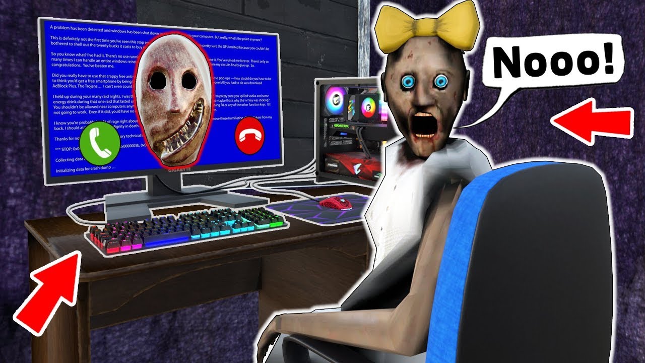 Scary Granny Head vs Grandpa vs Granny - funny horror animation (Compilation #77)