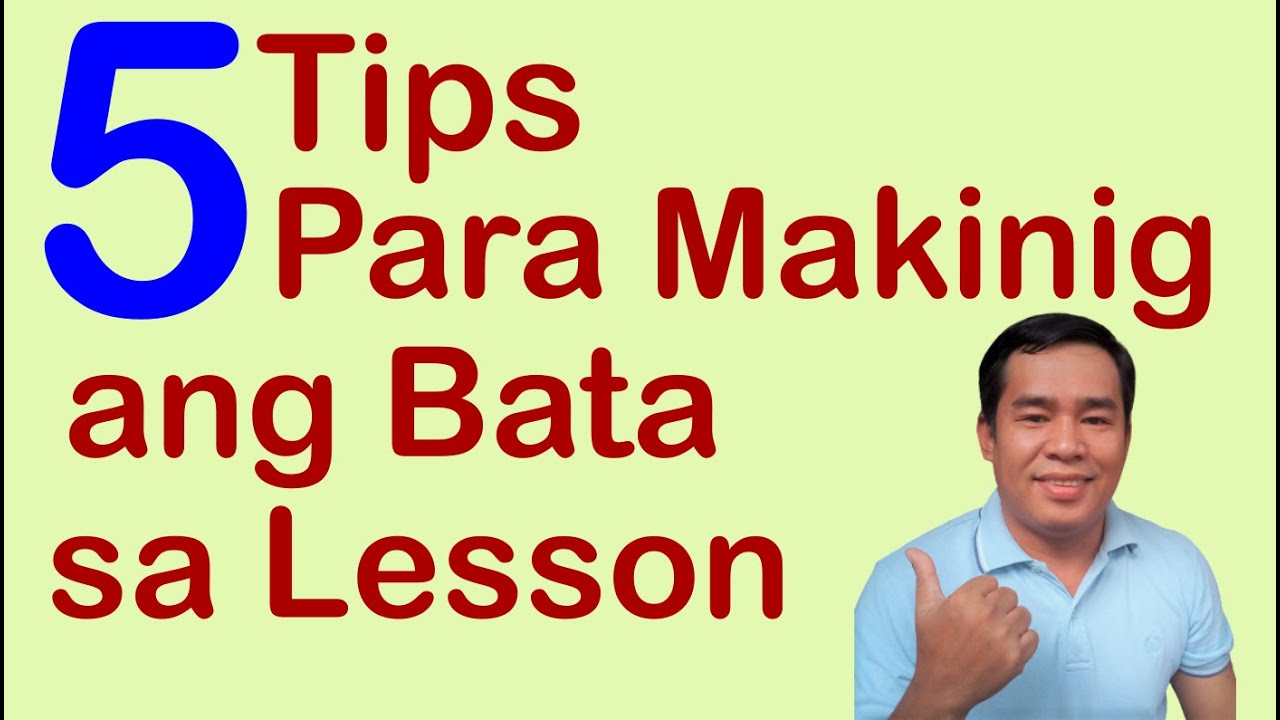 5 Tips Para Makinig ang Bata | How to teach your child| T-J-TV