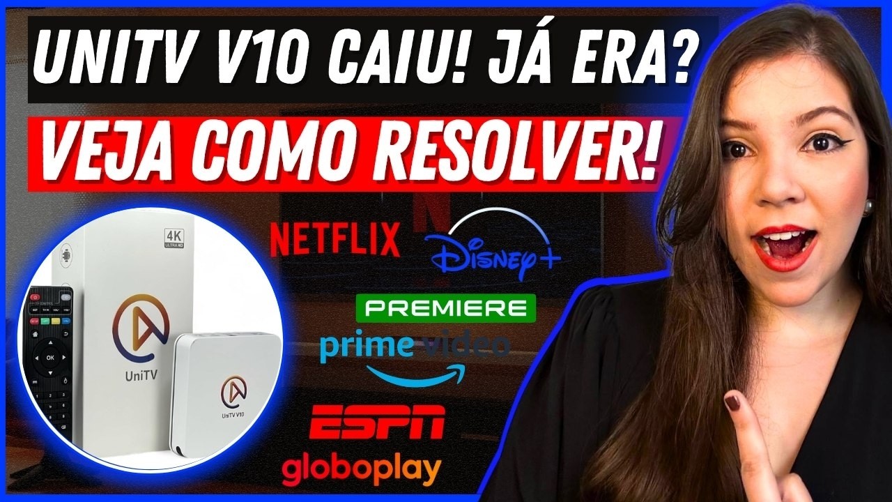 UNITV V10 PAROU DE FUNCIONAR? UNITV V10 EST&Aacute; FORA DO AR? - VEJA COMO SOLUCIONAR ESTE PROBLEMA!