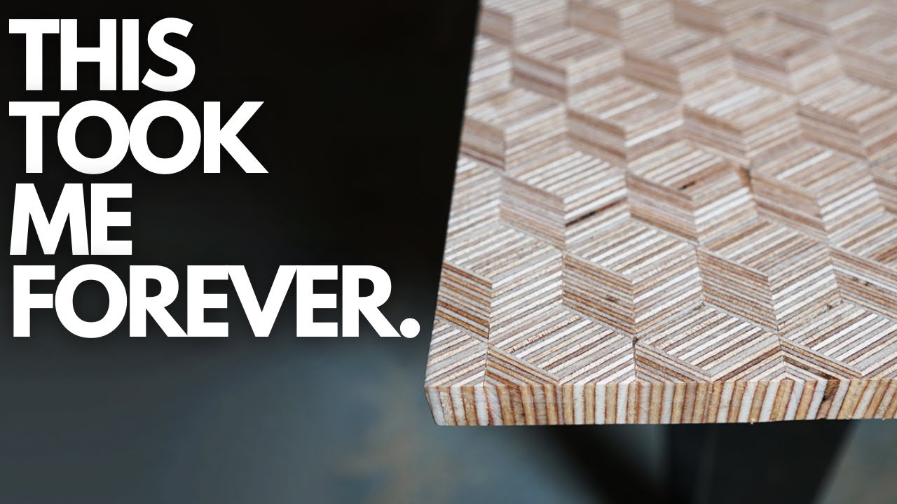 Making Patterned Plywood | DIY Geometric Coffee Table