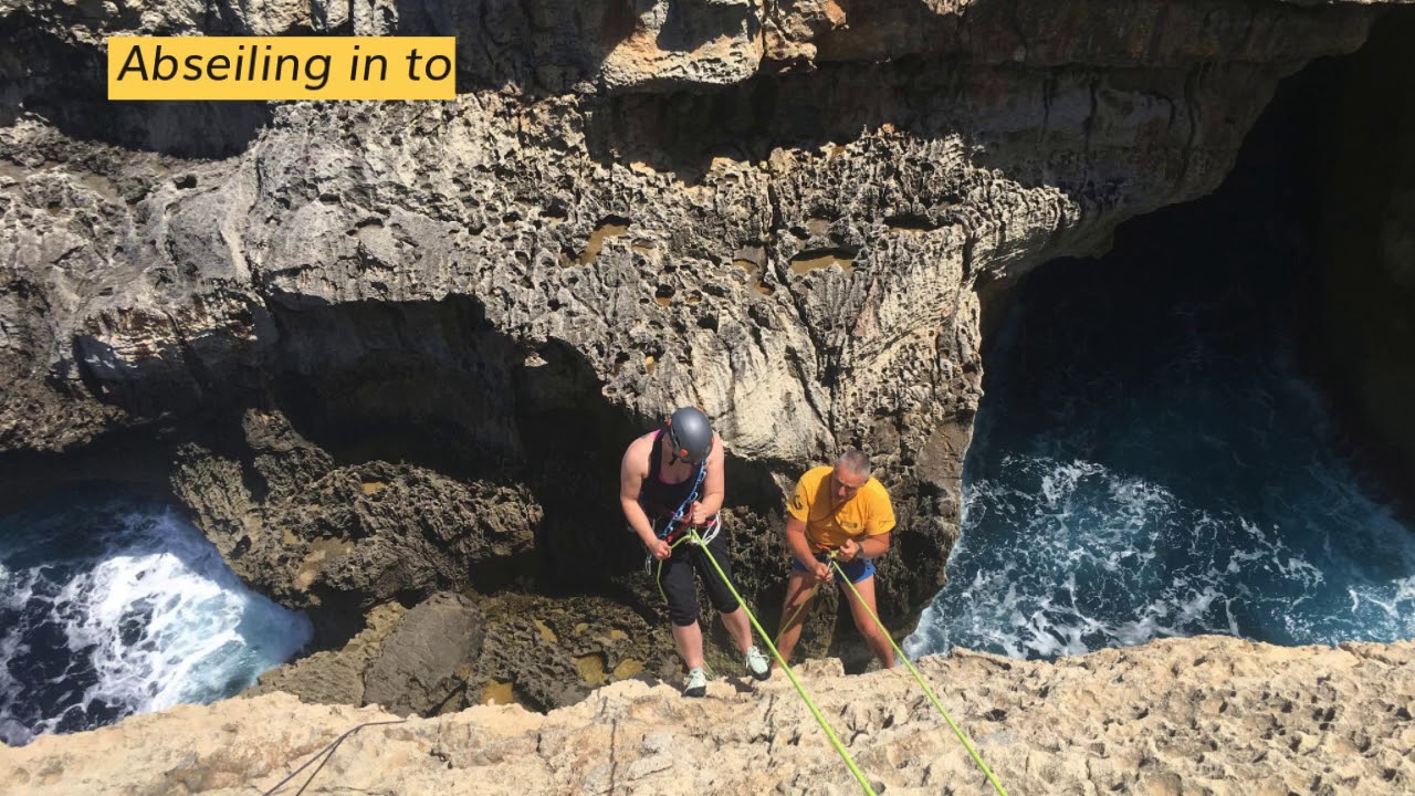 Gozo sports climbing -  Wied Il Mieliah