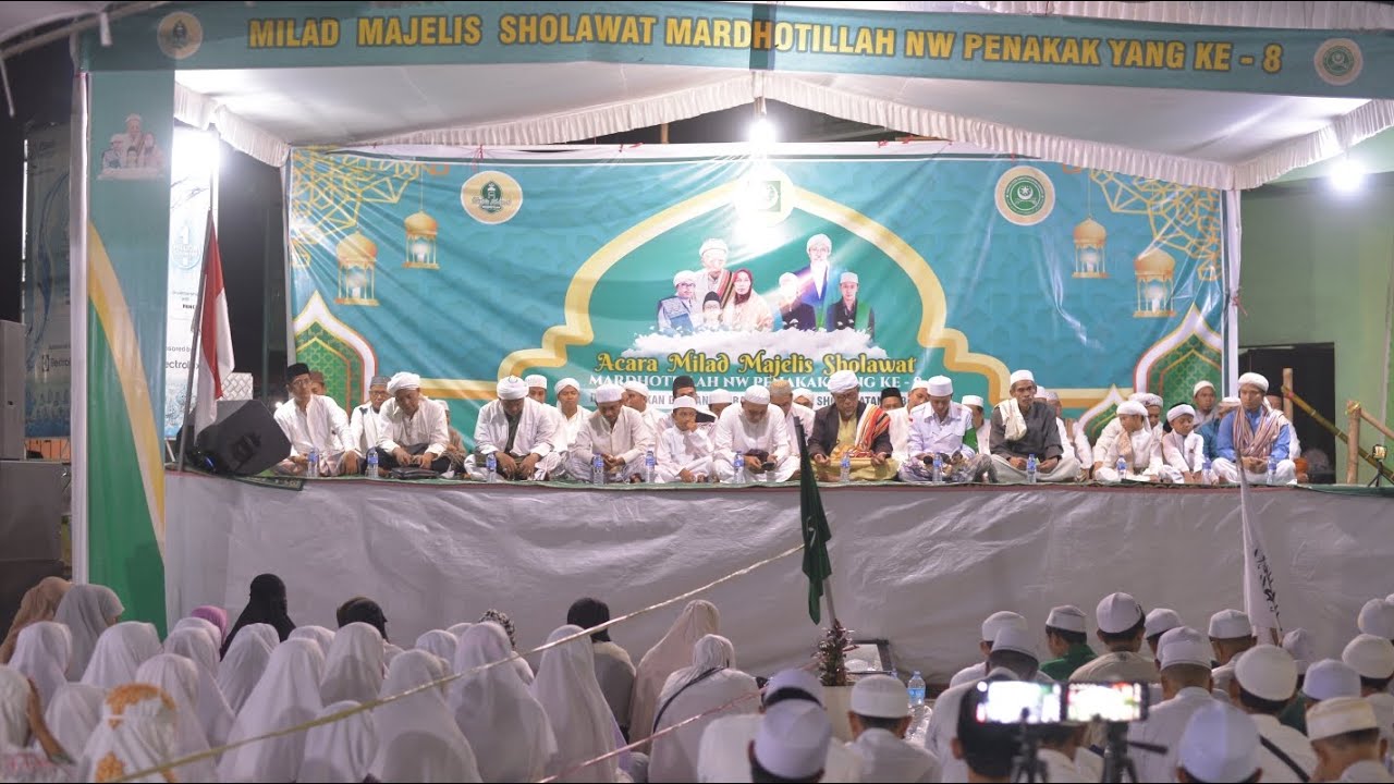 Potret Milad Majlis Sholawat Mardhotillah NW Penakak yang ke 8 dan Reuni Akbar