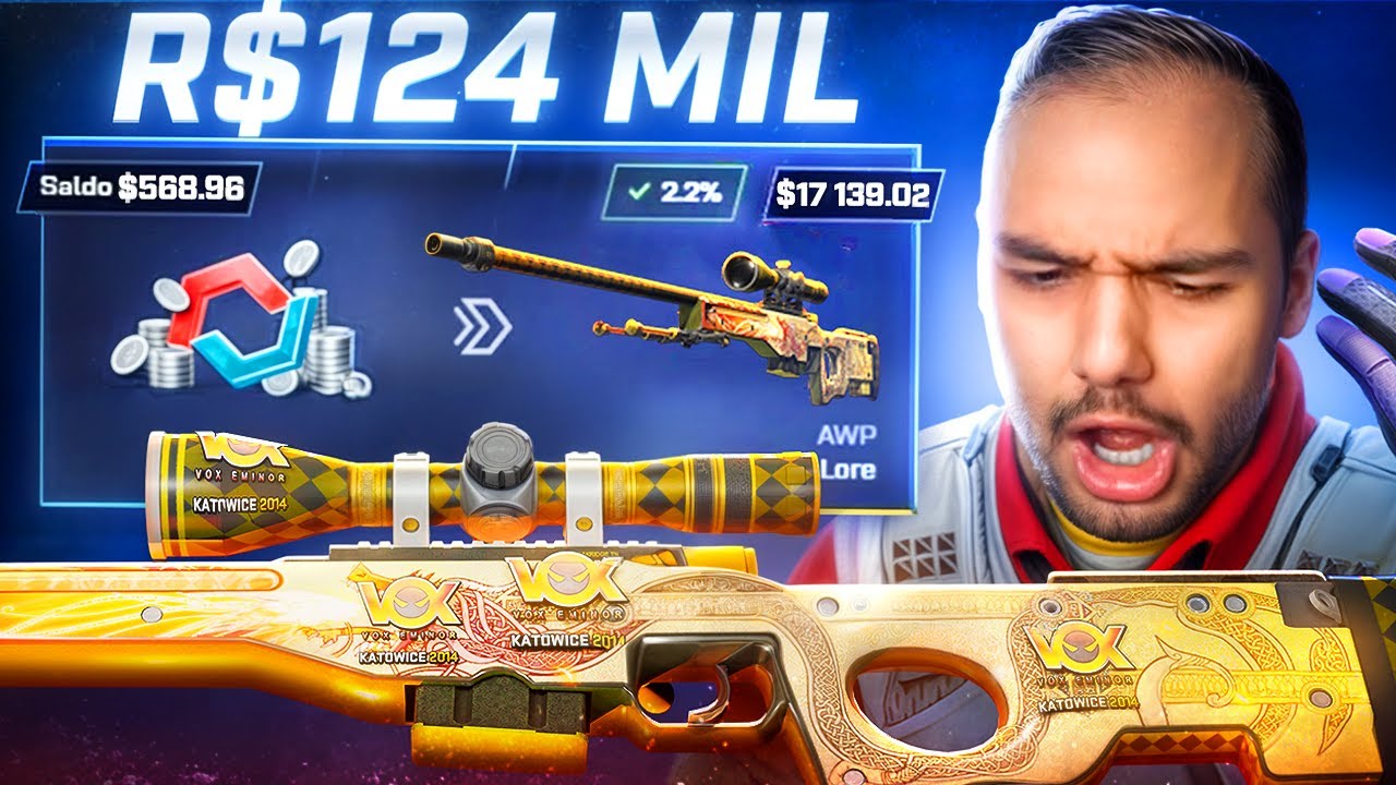 INSCRITO ganhou DRAGON LORE de R$124 MIL e quebra RECORDE no CSGO.NET 🔥